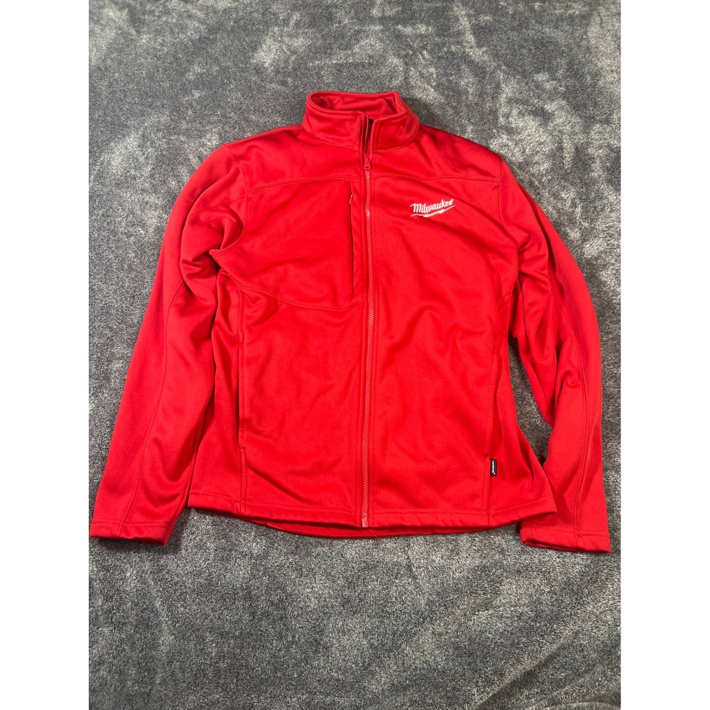 Landway Milwaukee Tools Red Soft Shell Jacket Full Zip Fleece Lined Mens Medium
